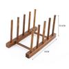 Multifunction Dish Tray Wooden Stand Rack Book Display Drying Cups Shelf Kitchen