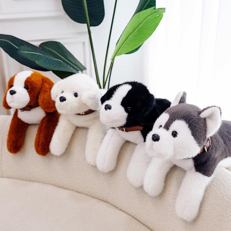 Soft and Cute Dog Plush Toy Cute Pet Golden Retriever Husky Home Decoration Children Beagle Doll Office Waist Rest