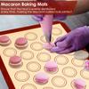 4Pcs Macaron Silicone Baking Non Stick Mat Cookie Pad Rolling Dough Mat Baking Gadget for Oven Sheet Cake Bakeware Kitchen Tools