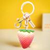 Смола Клубника Брелок Подвеска для сумки, Женский аксессуар для сумки, Изысканная подвеска-брелок для автомобиля