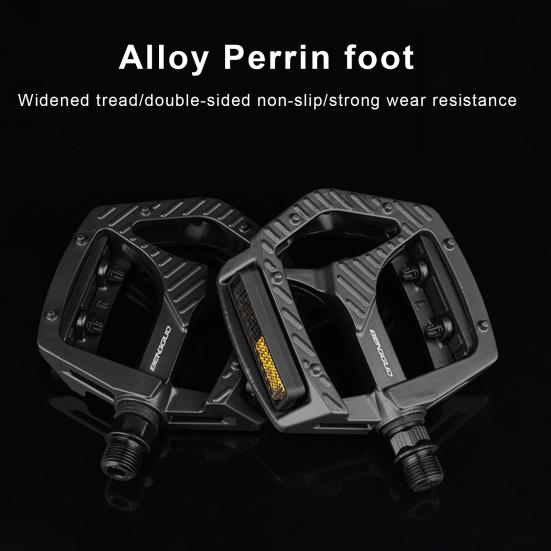 1 пара велосипедных педалей с герметичными подшипниками. Полая конструкция. Нескользящий универсальный резьбовой порт. Простая установка. Педали MTB. Аксессуары для велосипеда.