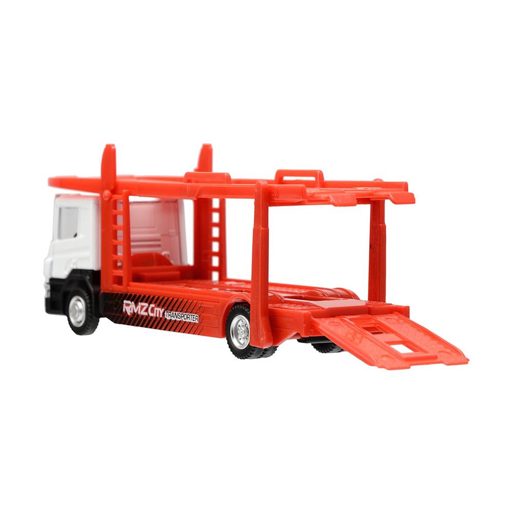 1/64 Scania Truck Car Car Carrier Trailer Transporter Белый цвет