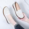 Summer Sandals Women's Flat Shoes Mesh Breathable Hollow Casual Shoes Soft Sole Anti Slip Flat Shoes