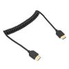 High Speed HD Multimedia Interface Spring Cord 8K 60Hz Plug and Play High Speed HD Multimedia Interface Coiled Cable