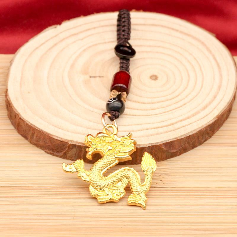 Золотые подвижные украшения в виде дракона - ручные коллекционные предметы и сувениры в виде дракона зодиака