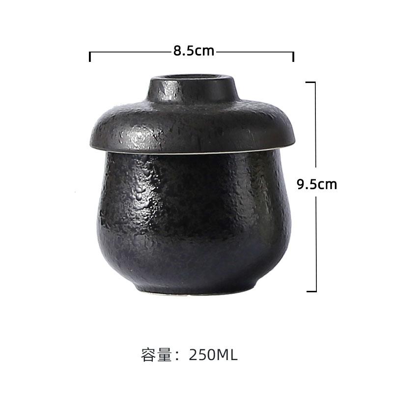 Ретро керамическая миска с крышкой Ресторанная миска для яиц на пару Десертная миска Супницы Чайные миски Молекулярная еда Специальная столовая посуда