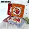 4 упаковки толстых нескользящих плюшевых подушек, винтажная цветочная квадратная подушка для стула, офисного стула, подушка для стула в ресторане, подушка для стула в классе, подушка для ягодиц