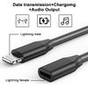 Кабель-удлинитель для зарядки iPhone 10 см, Адаптер-переходник Lightning Male на Lightning Female, Конвертер-донгл [Сертифицирован MFi]