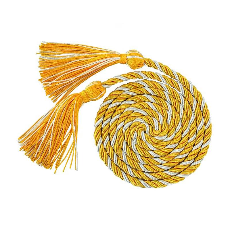 170CM Graduation Honor Cord Double Fringe Tassels Long Rope for Academic Ceremony Student Outfit Party Accessory