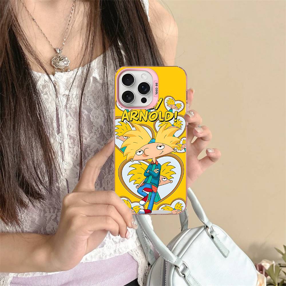 Hey A_Arnolds Cartoon Phone Cases For IPhone 17 16e 15 14 13 12 11 Plus Pro Max ProMax Colorful Covers