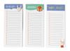 Pack of 3 Magnetic Fridge To-Do List Notepads- Magnetic Memo Pads For Refrigerator- (50 Sheets