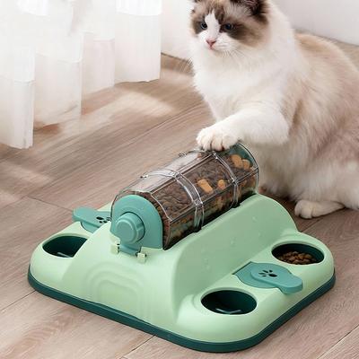 Игрушка для домашних животных Медленная кормушка Интерактивная головоломка для собак и кошек Тренировочная головоломка-кормушка для животных Тибетская кормушка для кошек Катающаяся кормушка Игрушки для собак и кошек
