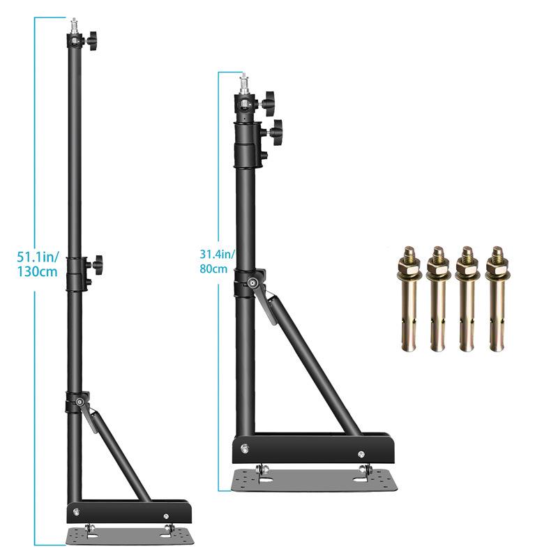 NiuEr Wall-Mounted Photography Boom Arm: Adjustable Rotatable Fill Light Stand for Live Streaming