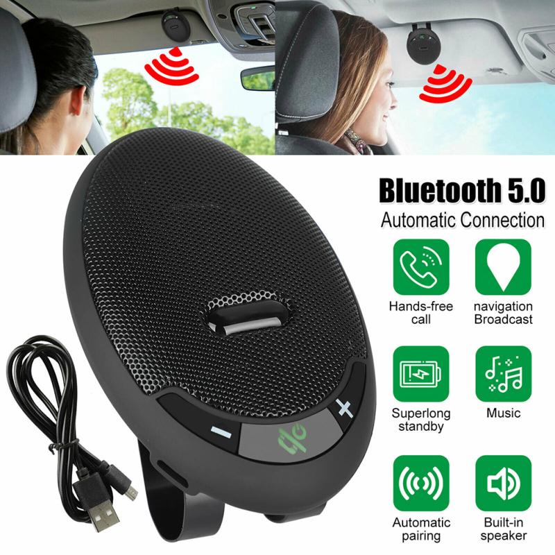 Bluetooth-совместимая система 5.0 + edr, установка солнцезащитного козырька, автомобильный динамик громкой связи, мобильный телефон