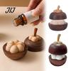 Minimalist Wood Aroma Diffuser Mangosteen Passive Oil Diffuser, Wooden Essential Creative Aromatherapy Portable Scent Diffusers, No-Electric
