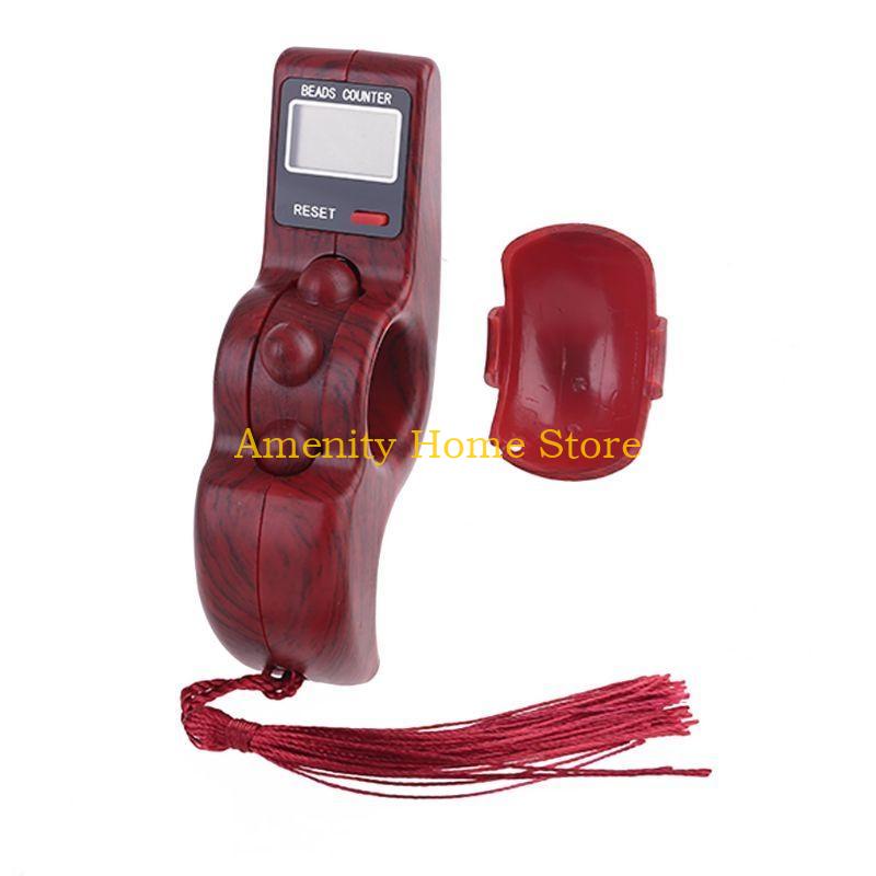 F26C Digital Tasbih Finger Counter Muslim Islamic Rotating Digital Tasbeeh Prayer Beads Tally Counter Gift for Friends