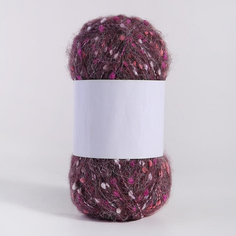 Цветная мохеровая пряжа ручной работы для самостоятельного изготовления шарфов, шапок, сумок и кукол