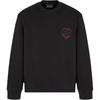 Свитшот мужской FW25 однотонный с круглым вырезом и длинным рукавом, вышитый, EM003098-AF10013-UC001