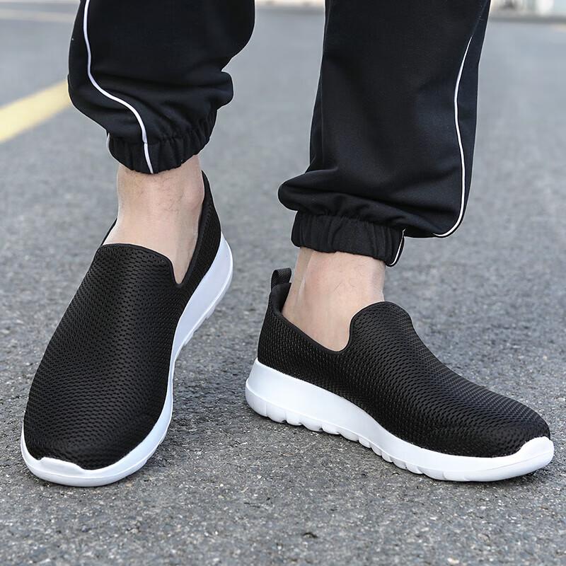 Skechers Мужские сетчатые слипоны для повседневной ходьбы