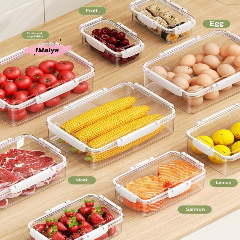Контейнеры для хранения фруктов Контейнеры для свежих продуктов Прозрачный органайзер для фруктов в холодильник Многофункциональный ланч-бокс для приготовления еды