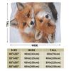 Cute Fox Blanket Quality Comfortable  Throw Blanket Winter Picnic Home Decor Pattern Bedspread