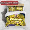 3pcs Duvet Cover Set (1*Duvet Cover + 2*Pillowcase, Without Core), Custom Name Saint Seiya Pattern Bedding Set, Home Bedroom Decor Gift