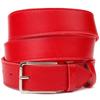 Добротный женский ремень под джинсы из натуральной кожи GRANDE PELLE Leather Belt 21455 Красный