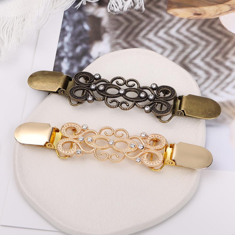 Trendy Retro Winter Shirt Collar Sweater Blouse Pin Shawl Brooch Cardigan Clip Duck Clip Clasps