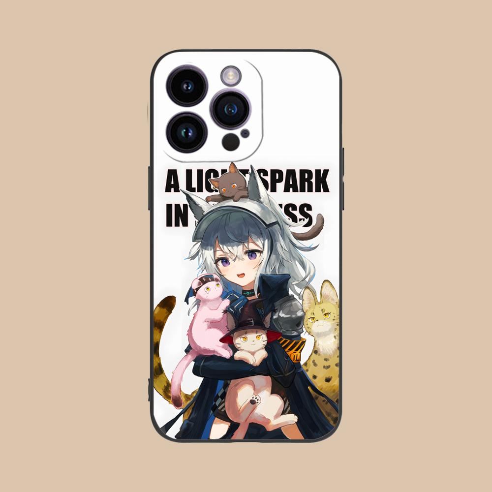 Arknights Grani Матовый ТПУ Чехол для Мобильного Телефона для iPhone 17 16 15 14 13 12 11 X XR XS 8 7 Air Pro Max Plus Mini Цветной Чехол