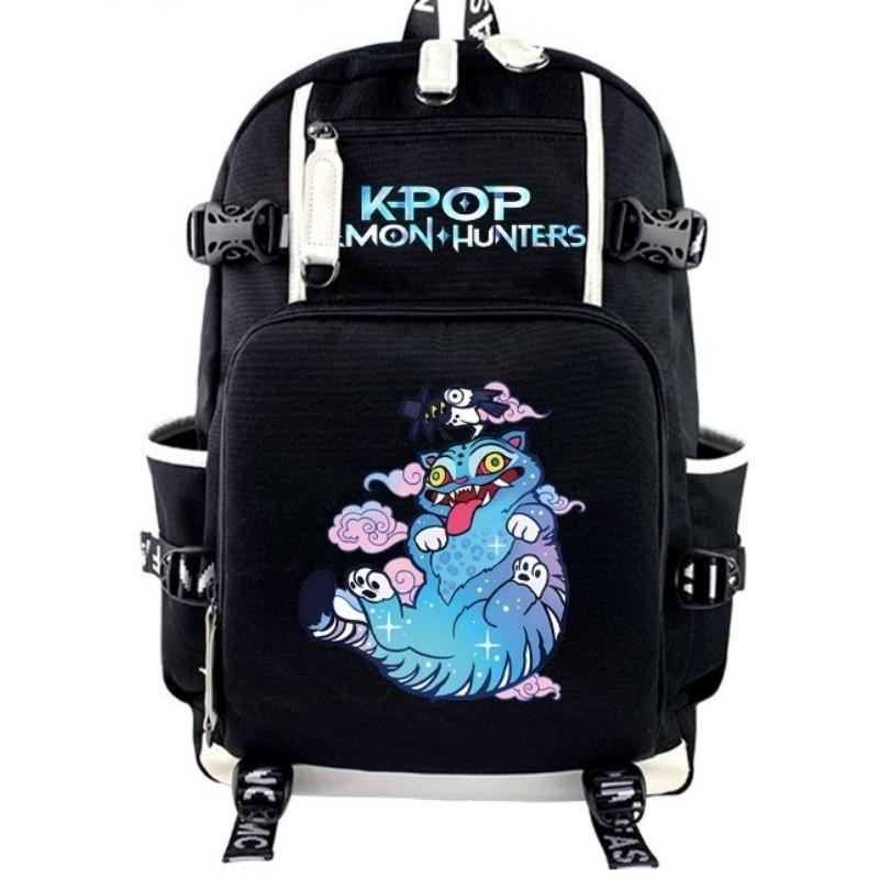 Kpop Demon Hunters Print Unisex Large Backpack Student School Waterproof Bag