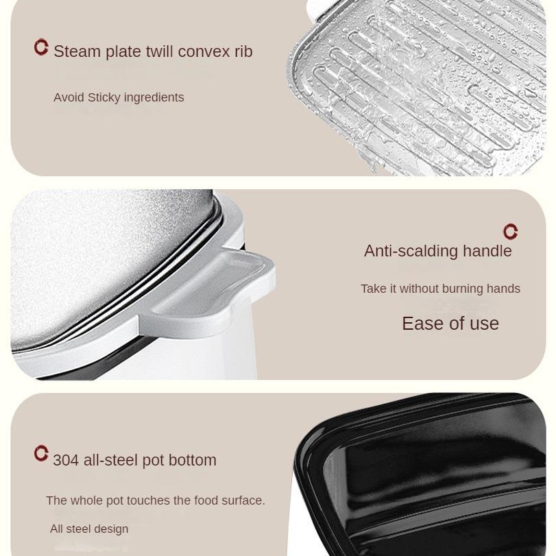 220 В Бытовая электрическая пароварка Машина для приготовления пищи на пару Мультиварка