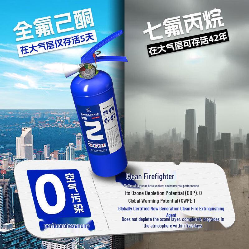 Perfluorohexanone Clean Agent Fire Extinguisher