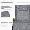 Garden Rocking Chair Recliner With Headrest 155 Cm X 61 Cm X 88 Cm Gray