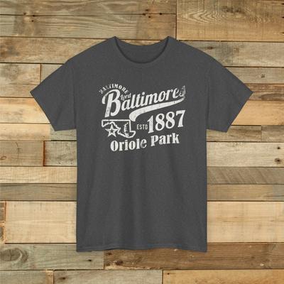 Ретро Бейсбольная футболка унисекс Lord Baltimore 1887 Premium - Baltimore Orioles