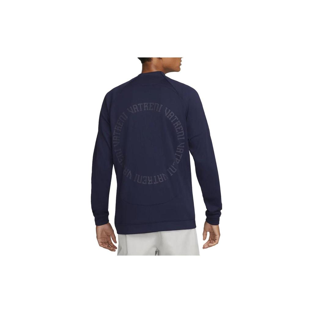 Nike Croatia Academy Pro Football Training с логотипом и принтом на молнии, повседневная куртка, мужская верхняя одежда, темно-синий DH4743-498