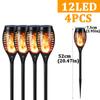 96LED украшение двора солнечное пламя светодиодное наружное пейзажное садовое индукционное водонепроницаемое освещение для дома Хэллоуин Рождество украшение двора
