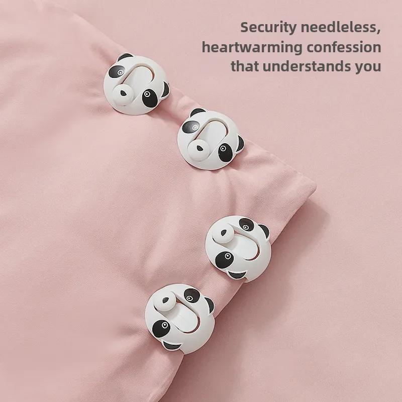 Застежка для одеяла «Panda» в Китае: Простая разблокировка одной кнопкой без использования иглы.