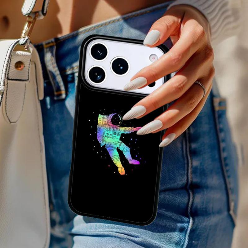 Звездное Космическое Лунное Астронавт Эстетика Чехол для Телефона Для iPhone 17 Air 14 15 13 12 Max Чехол Для Apple 16e 11 Pro Max Plus Coque
