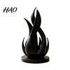 Contemporary Office Shelf Accessory 3D Printed Abstract Flame Sculpture, Modern Minimalist Twisted Art Sculpture for Living Room Statue Desk