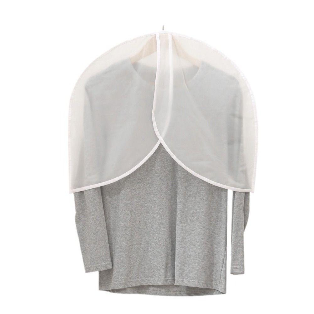 5Pcs Dustproof Hanging Suit Cover Moistureproof Transparent Closet Cover Clothes Dust Cover Coats