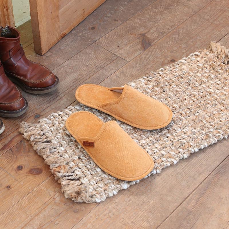 Slippers CORDUROY SLIPPERS EV GRAY [Dulton] 25~28cm