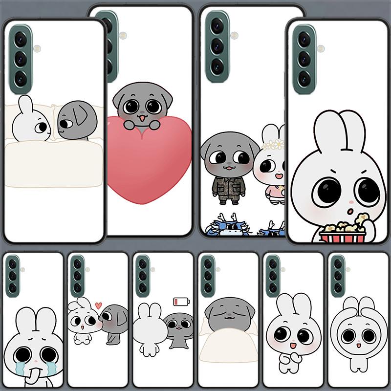 Cute Cartoon K-Kkamang Phone Case for Samsung A54 A14 A24 A34 A17 A37 A57 A55 A35 A25 A15 A07 A05S A04S A12 A22 A32 A52S A72 Gal