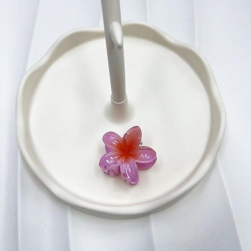 Европейский и американский Франжипани 4 см Модный зажим-краб для волос для пляжного отдыха