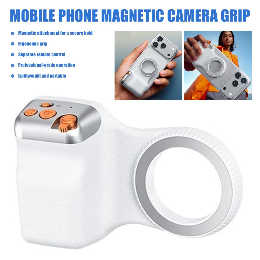 Magnetic Phone Shooting Handle Wireless Remote Shutter Handheld Stabilizer Zoom Photo Assist Accessories Portable Phone Holder