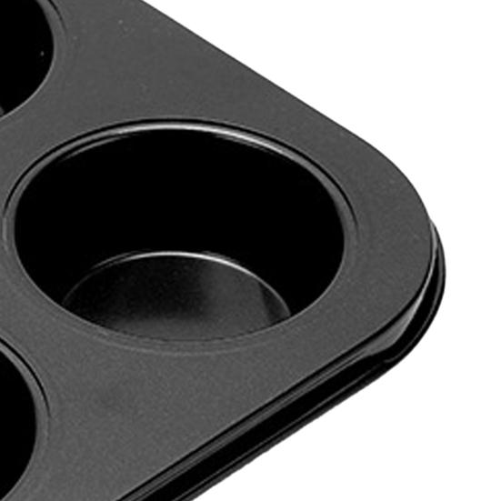 Muffin Pan Carbon Steel Cupcake Pan Nonstick Heavy Duty Easy To Clean 4/6 Cup Waffles Baking Mold for Parties