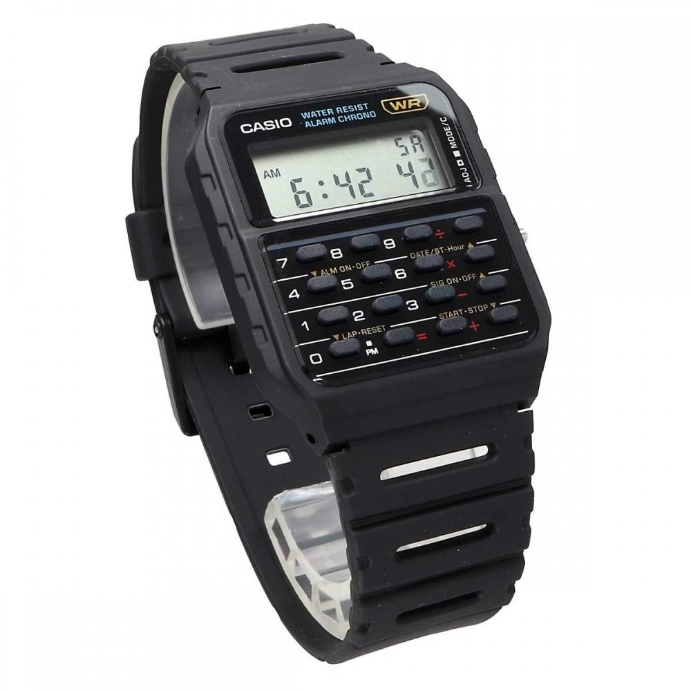 Casio Часы CASIO с функцией калькулятора Часы-калькулятор CA-53W-1Z Простая упаковка без подарочной коробки Черный Модель Overseas