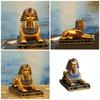 Resin Egyptian Sphinx Ornament Figurine Desert Ruin Resin Statue for Desktop Decoration In Home or Office Setting S