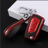 FOR Toyota Corolla Camry Altis Auris Aygo Yaris RAV4 Verso Car Folding Flip Key Case Protective Cover Bag Shell Holder Keychain