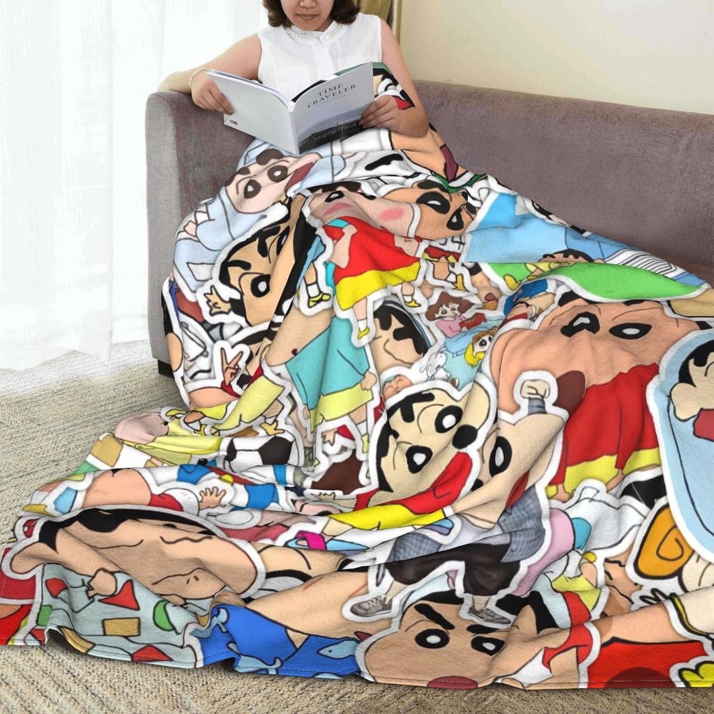 Мягкое одеялоДетское одеяло для путешествий на самолетеМелкиШин-чаныКоллекция фотографийПледФланелевое покрывало для стулаПокрывало для кровати