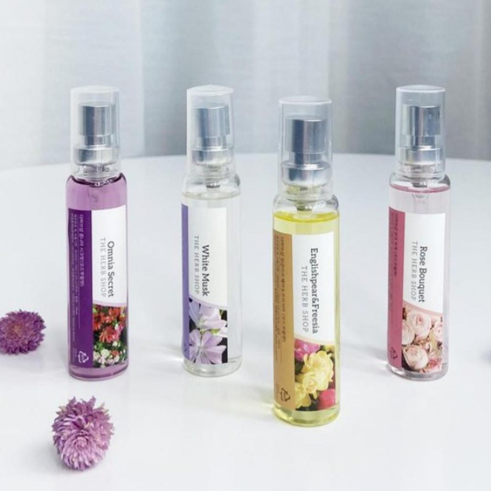 Mini Perfume : White Musk Eau de Toilette of The Herb Shop 4 x 18ml